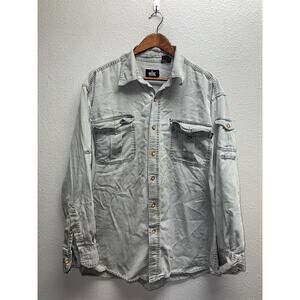 National Geographic Travel Collection Shirt Long Sleeve Outdoor Distressed XL
